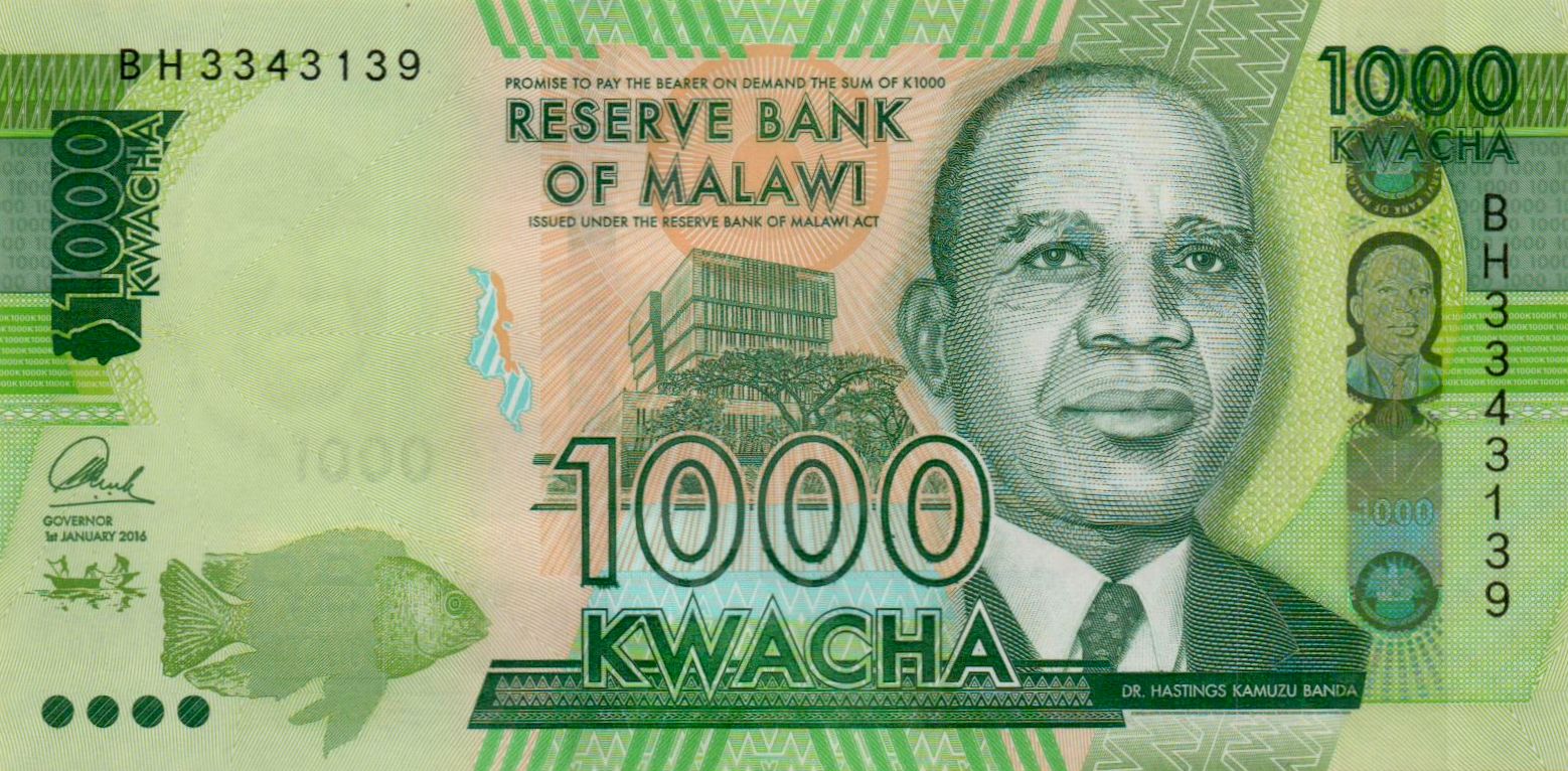 Malawi 1000 2016 UNC P-67/b